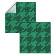 The Houndstooth Check ~ Green Marble 