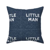 9" Little Man Quilt Block with cut lines
