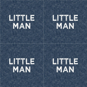 9" Little Man Quilt Block with cut lines