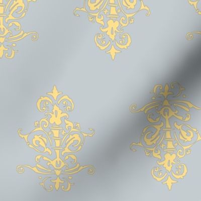 midcentury baroque - grey gold