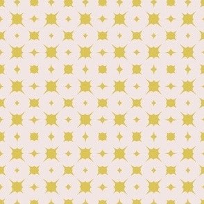 mini splash~mustard on sunbleached pink