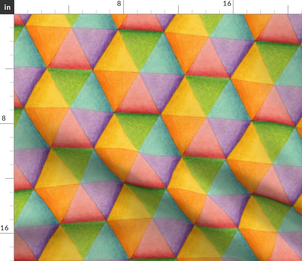 Harlequin Rainbow Triangles