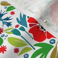 Paper cut joy: meadow flowers