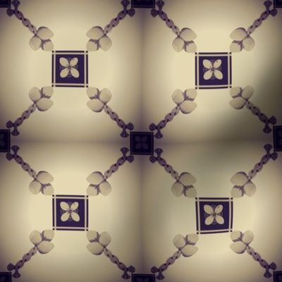 Spoonflower Trellis in Navy and Grey