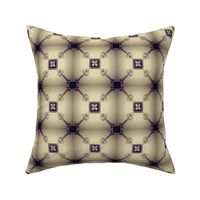 Spoonflower Trellis in Navy and Grey