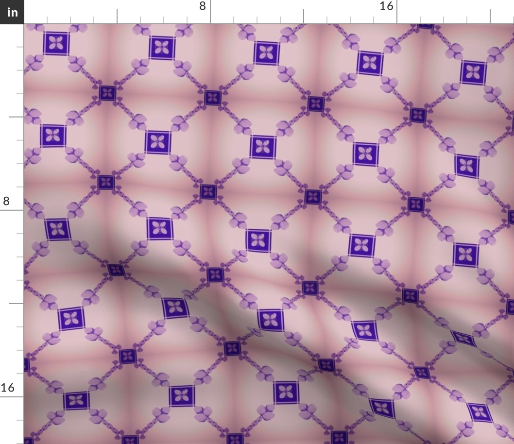 Spoonflower Trellis in Purple - Lavender