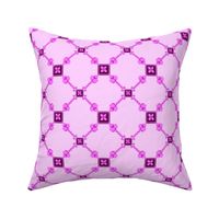Spoonflower Trellis in Burgundy and Lilac Pink
