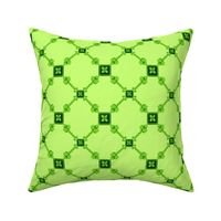 Spoonflower Trellis in Lime Green