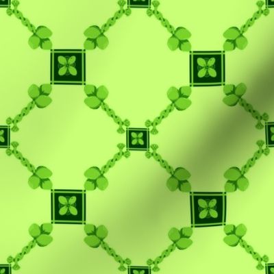 Spoonflower Trellis in Lime Green