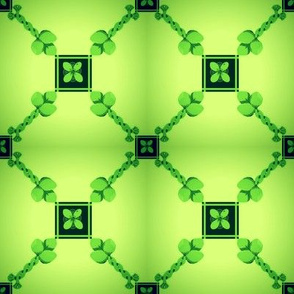 Spoonflower Trellis in Lime Green on shadowed background
