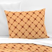 Spoonflower Trellis in Burnt Orange