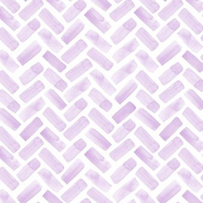 (small scale) watercolor herringbone - lilac