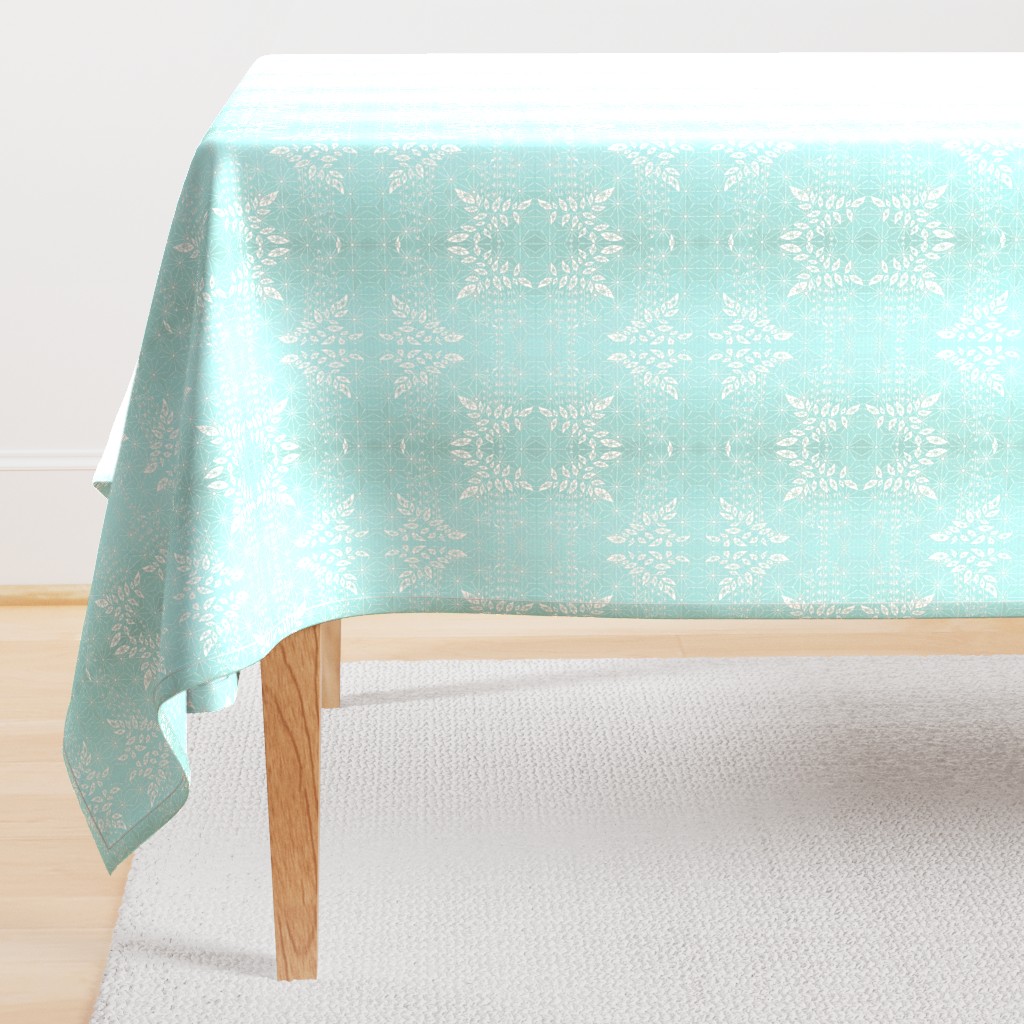 Tropical Blue Damask