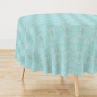 Tropical Blue Damask