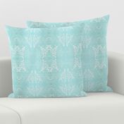 Tropical Blue Damask