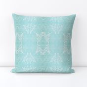 Tropical Blue Damask