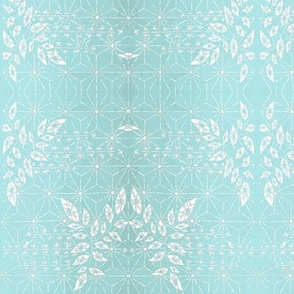 Tropical Blue Damask