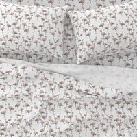 Pink Flamingos on White - Smaller Print