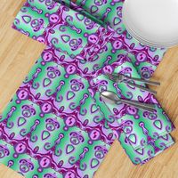 HP1 - Large - Hovering Alien Puppies in Lavender - Purple - Maroon - Moss Green