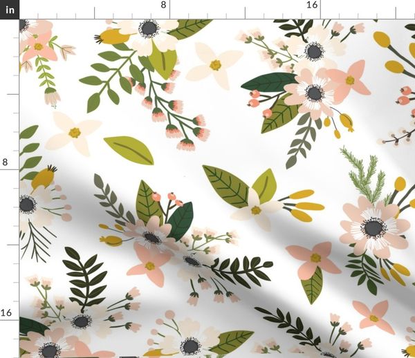 wildflower crib sheet