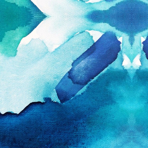 The Deep End Abstract Watercolor 