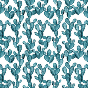 teal paddle cactus // small 