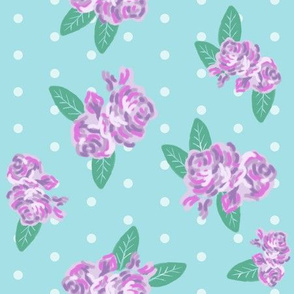 light blue purple fabric florals fabric