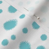 turquoise dots fabric soft pastel blue fabric