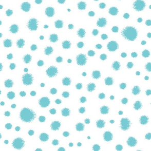 turquoise dots fabric soft pastel blue fabric