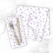 purple dots fabric lilac lavender  pastel purple dots nursery fabric