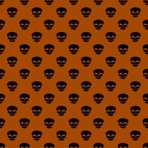Skulls on Orange
