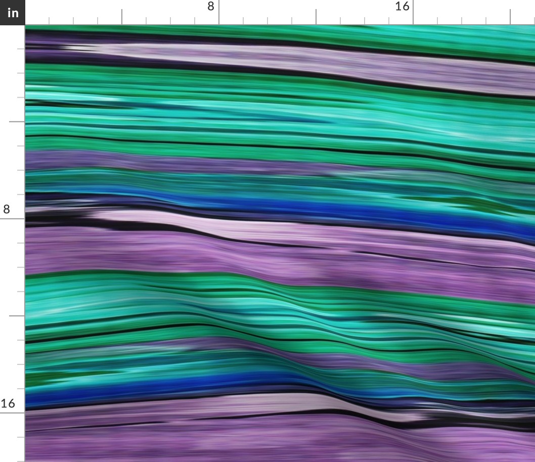 Abstract pattern of turquoise purple strokes and stripes