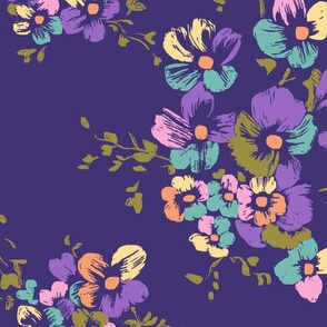 Nancy Floral - Purple