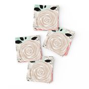 Abstract Roses .Retro, abstract flowers