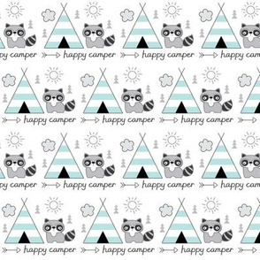 happy-camper-with-teepee & raccoon