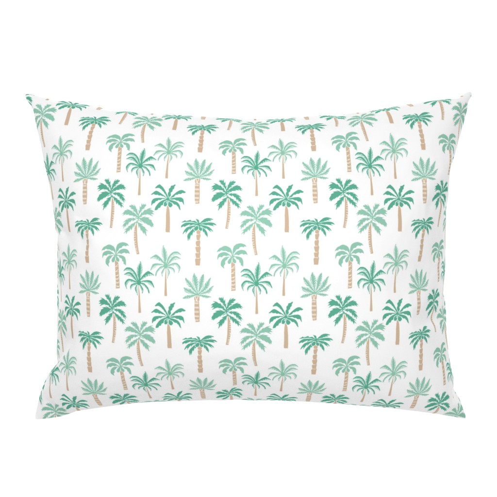 palm tree fabric // tropical summer linocut design by andrea lauren palm prints