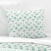 palm tree fabric // tropical summer linocut design by andrea lauren palm prints