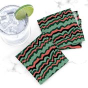 succulent stripes - pink, green and black