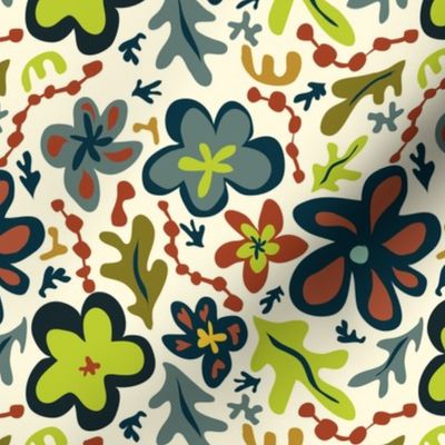 Floral a la Matisse - Multi