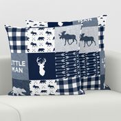 Little Man Patchwork - navy