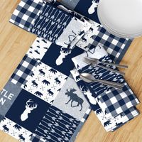 Little Man Patchwork - navy