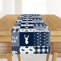 Little Man Patchwork - navy