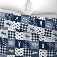 Little Man Patchwork - navy