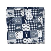 Little Man Patchwork - navy