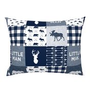 Little Man Patchwork - navy