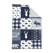 Little Man Patchwork - navy