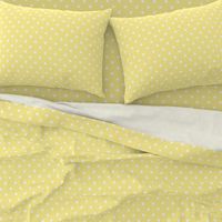 Buttermilk Yellow and White Polka Dots