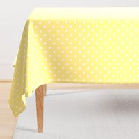 Buttermilk Yellow and White Polka Dots