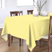 Buttermilk Yellow and White Polka Dots