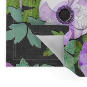 Purple Paper Anemone Collage
